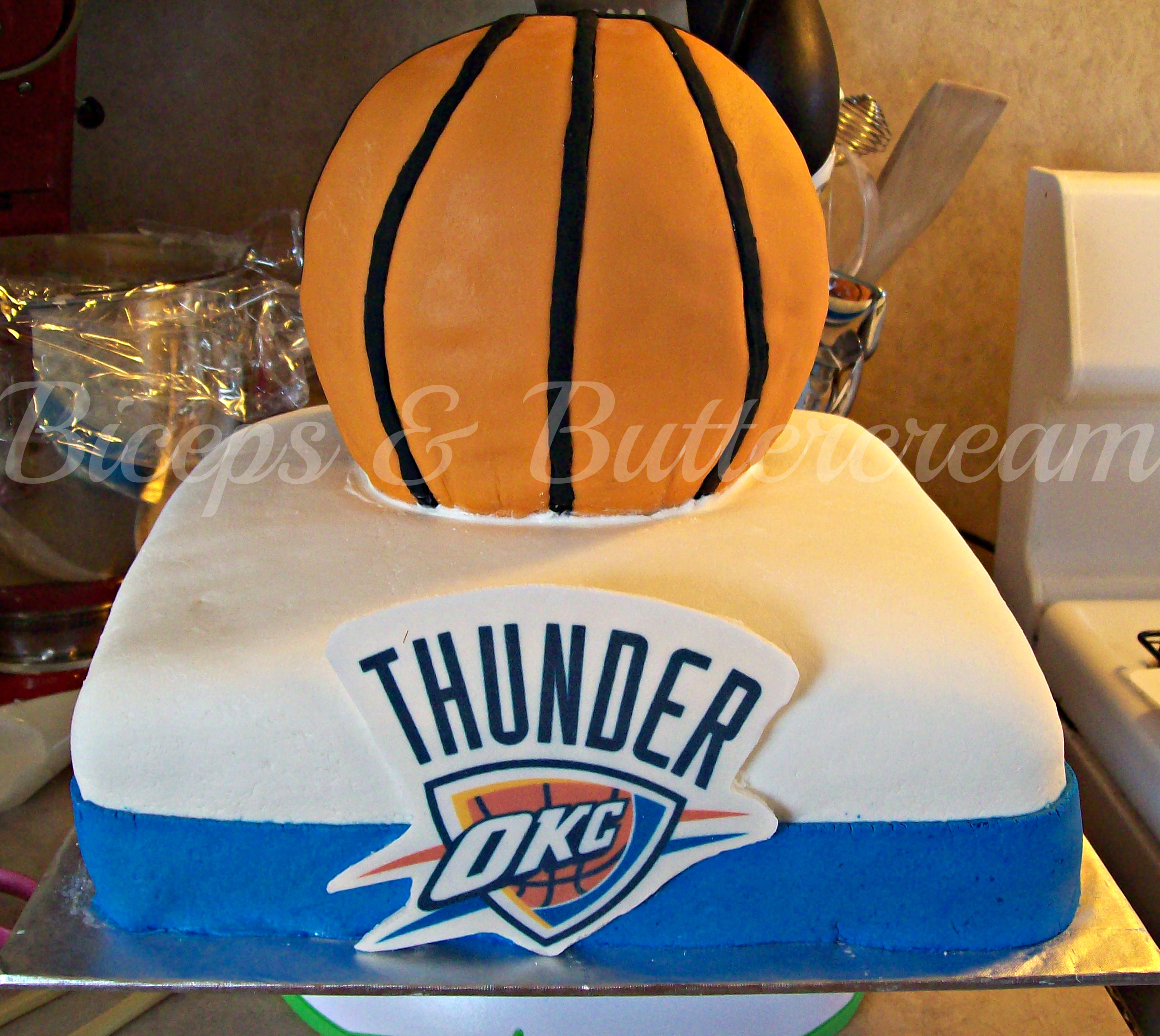 OKC Thunder Birthday Cake