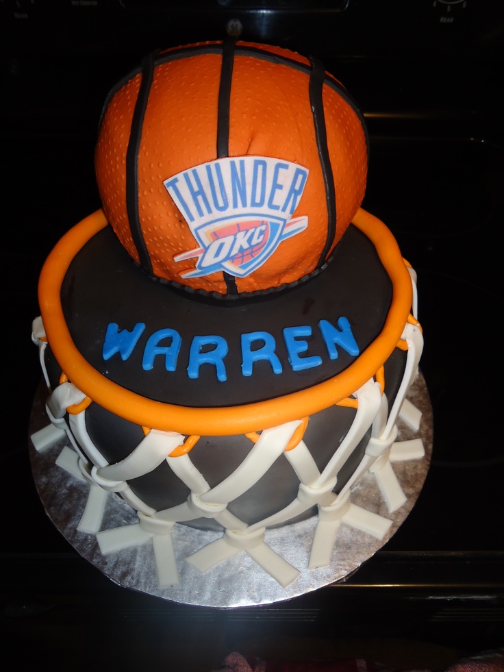 OKC Thunder Birthday Cake