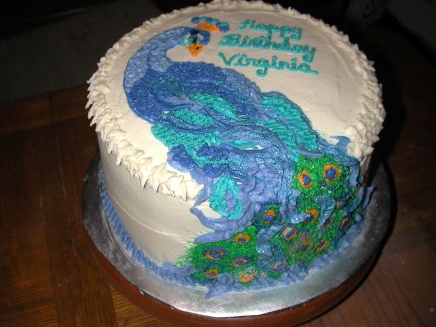 Peacock Birthday Cake