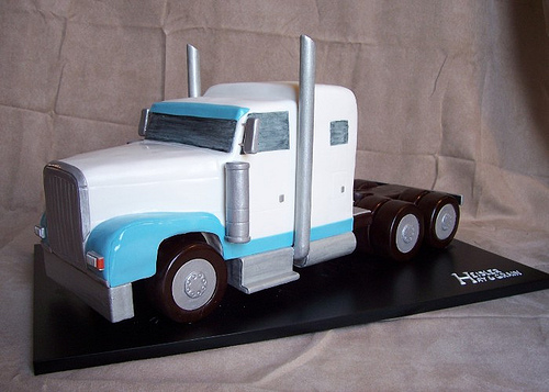 Peterbilt Semi Truck Birthday Cake