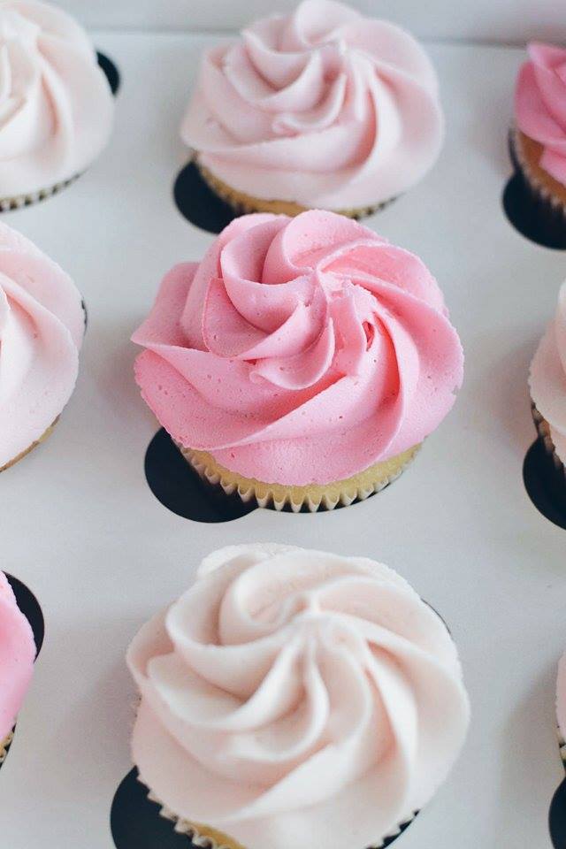 Pink Ombre Cupcakes