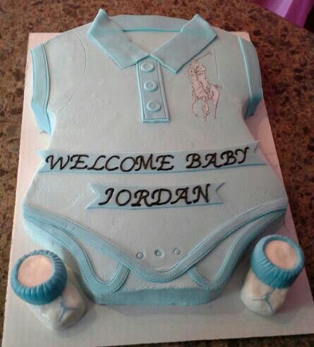 Polo Baby Shower Cake