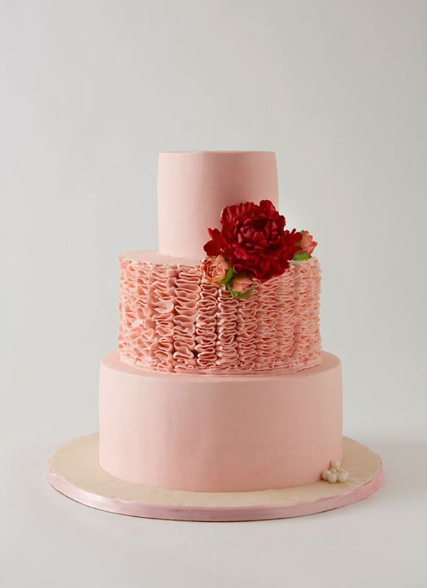 Pretty Simple Buttercream Wedding Cake