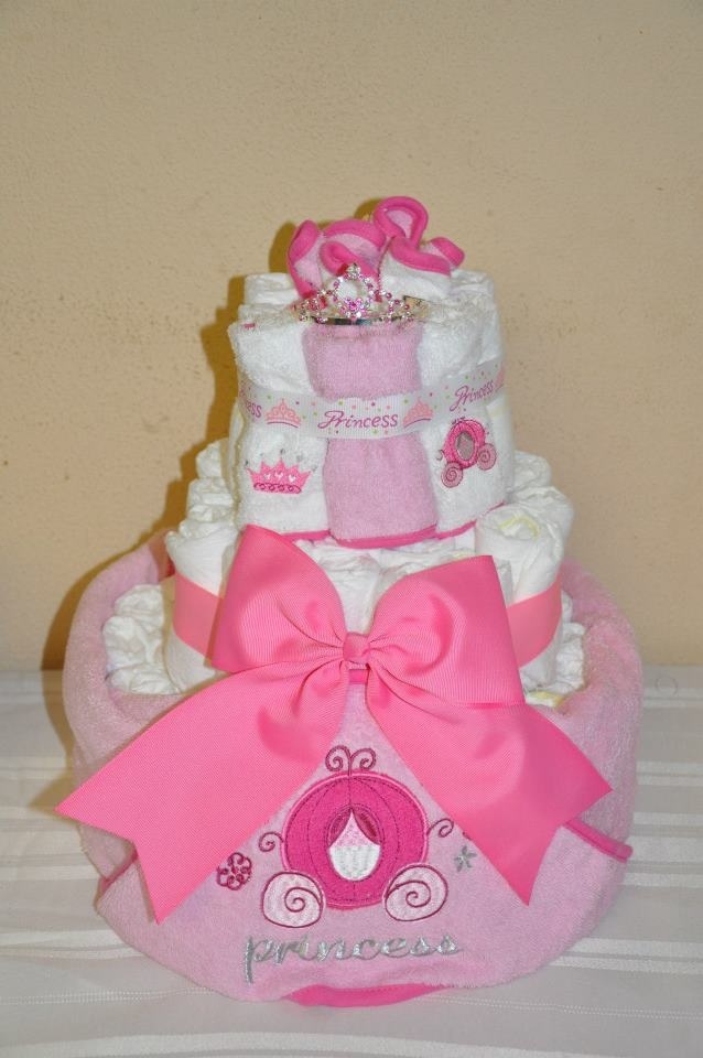 Princess Baby Shower Diaper Cake