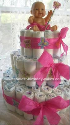 10 Photos of Princess Baby Shower Cakes Butterflies