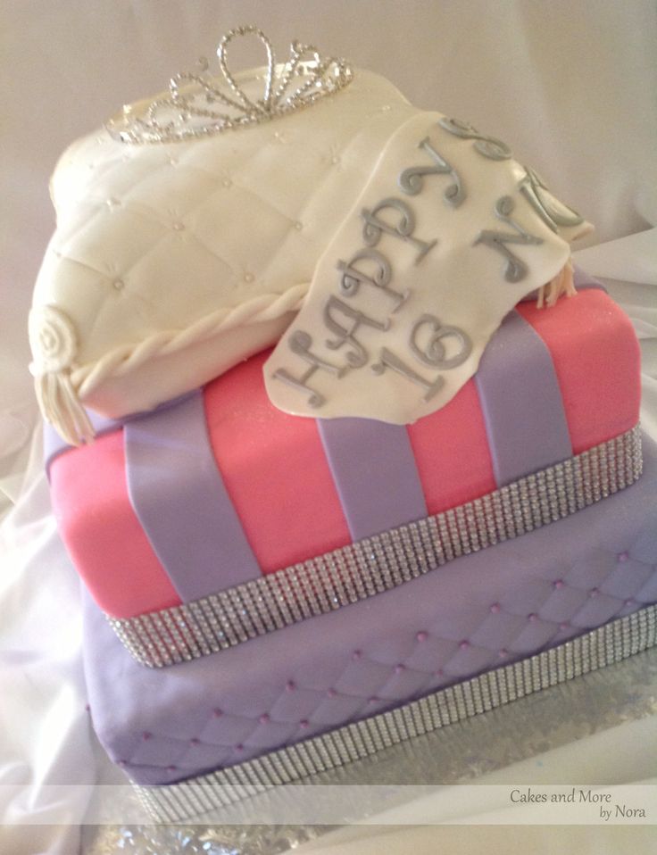 Princess Sweet 16 Birthday Cake