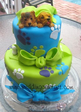 Puppy Dog Birthday Cake