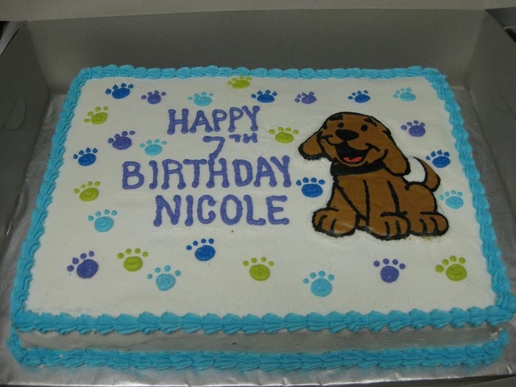 Puppy Paw Birthday Cake