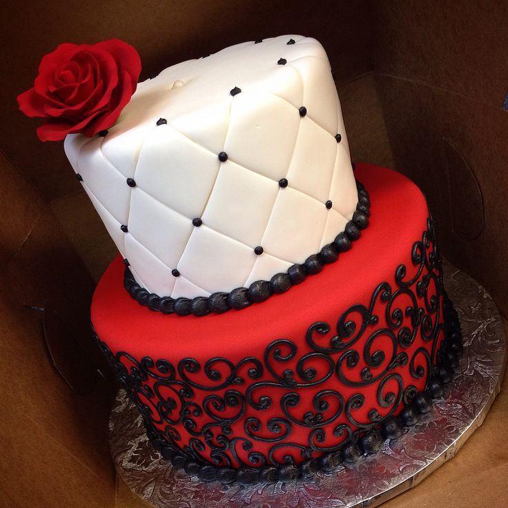 Red and Black Birthday Cake Ideas