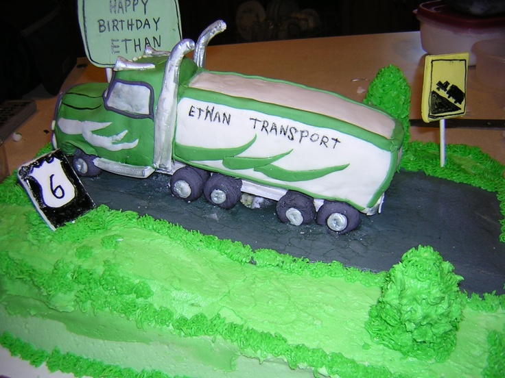 Semi Truck Cake