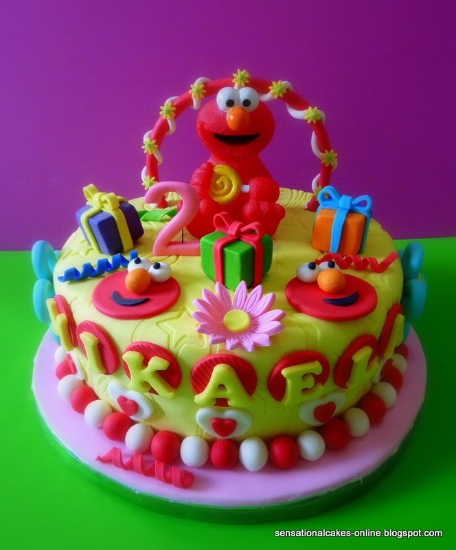 Sesame Street Elmo Birthday Cake