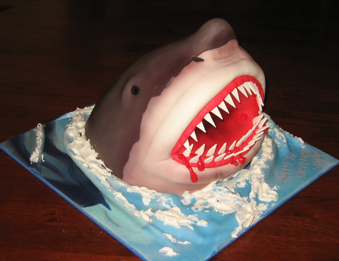 Shark Birthday Cake