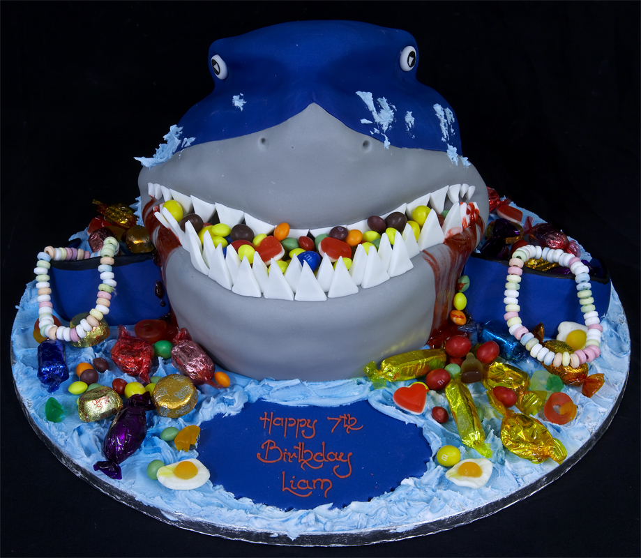 Shark Birthday Cake