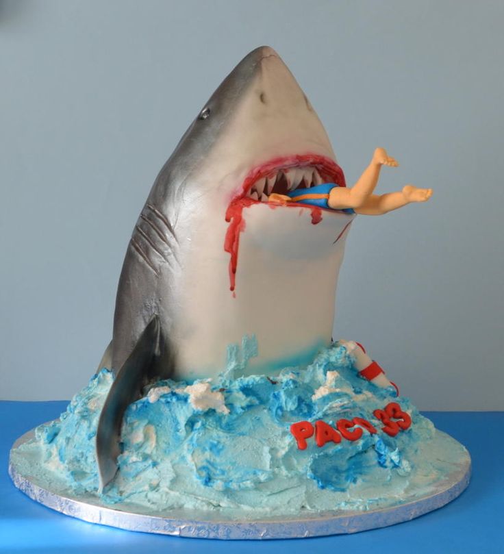 Shark Birthday Cake