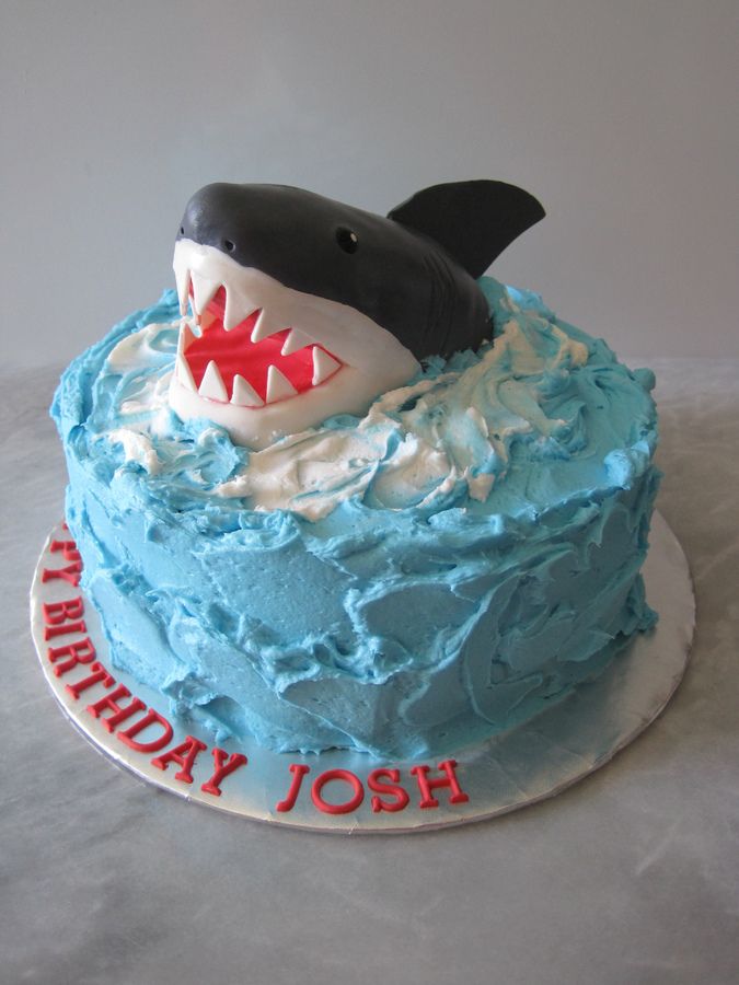 Shark Birthday Cake