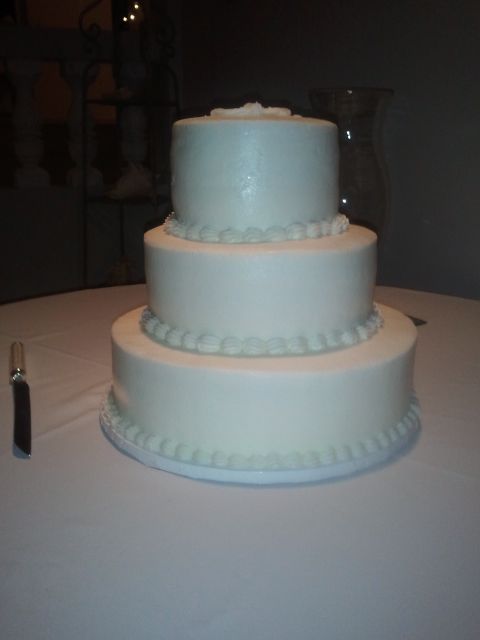 Simple Buttercream Wedding Cake