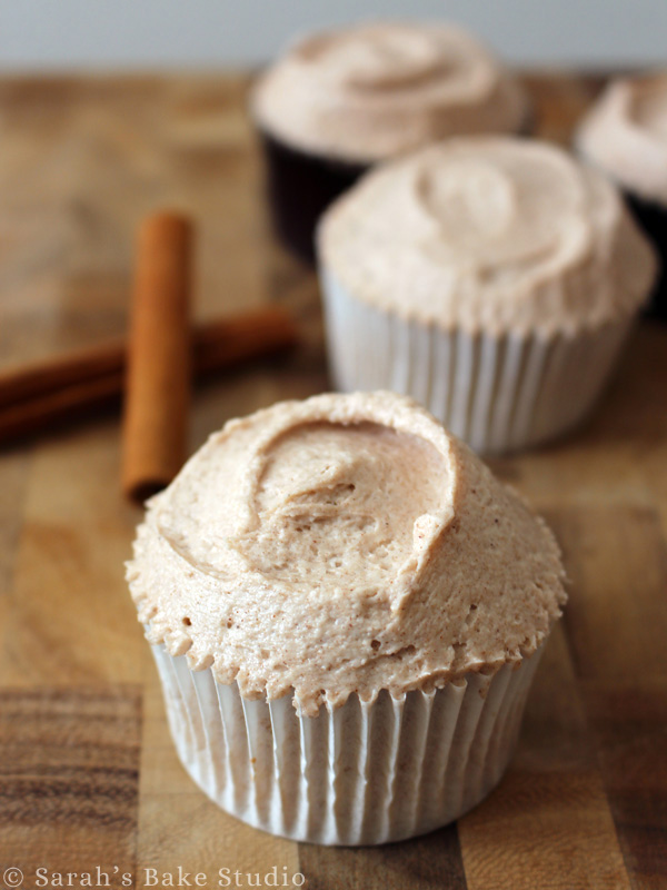 Snickerdoodle Cupcakes with Cinnamon Buttercream