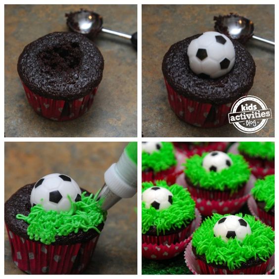 Soccer Cupcakes