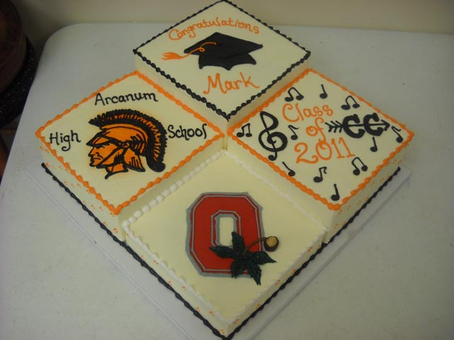 Square Graduation Cake