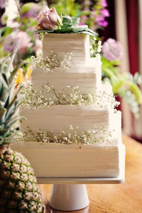 Square Wedding Cake