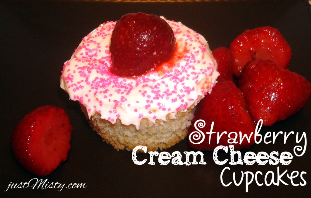 Strawberry Cream Cheese Filled Cupcakes Recipe