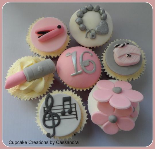 Sweet Sixteen Birthday Cake Cupcakes