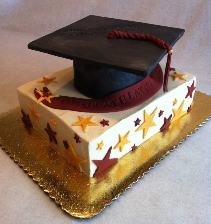 Texas State University Graduation Cake