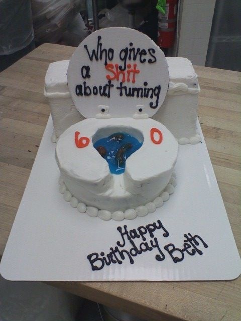 Toilet Birthday Cake