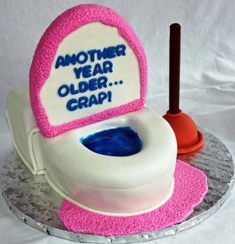 Toilet Birthday Cake