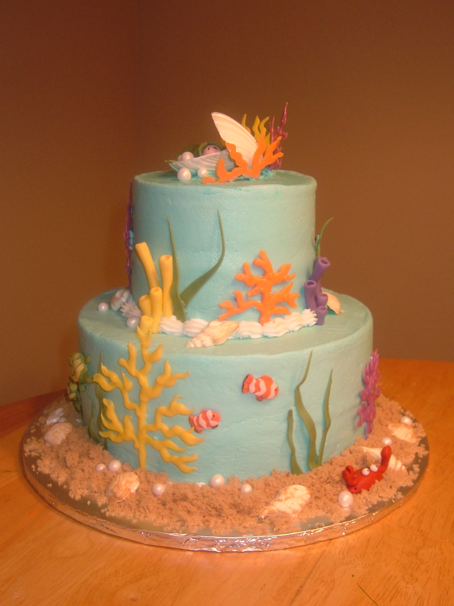 Under the Sea Baby Shower Cakes Girl