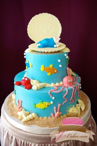 Under the Sea Baby Shower Sheet Cakes