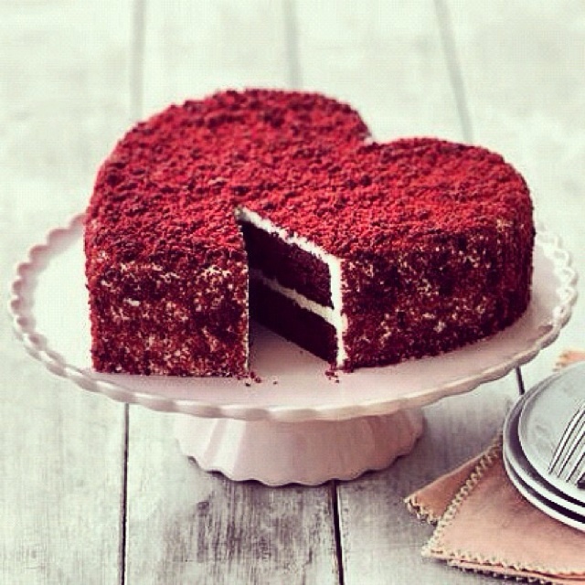 Valentine Heart Red Velvet Cake