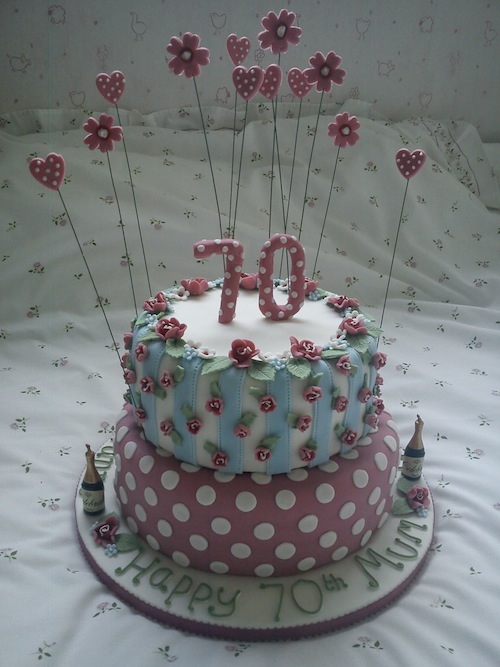 Vintage Style Birthday Cake