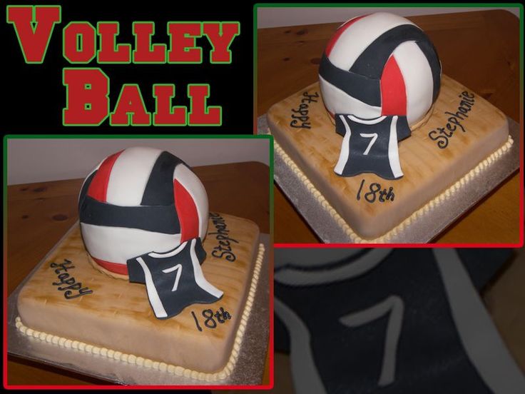 Volleyball Birthday Cake