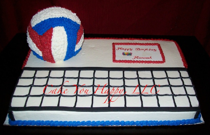 Volleyball Birthday Cake