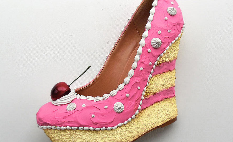 Wedge Shoe Cake