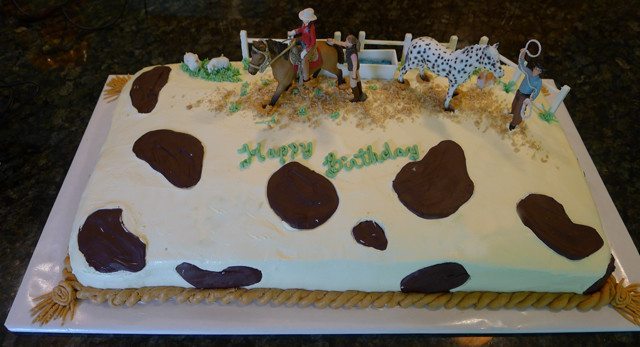 Western Theme Birthday Cake