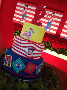 Where's Waldo Birthday Cake