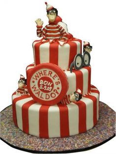 7 Photos of Where's Waldo Birthday Cakes