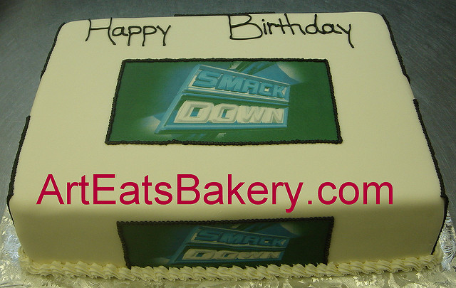 WWE Smackdown Birthday Cake