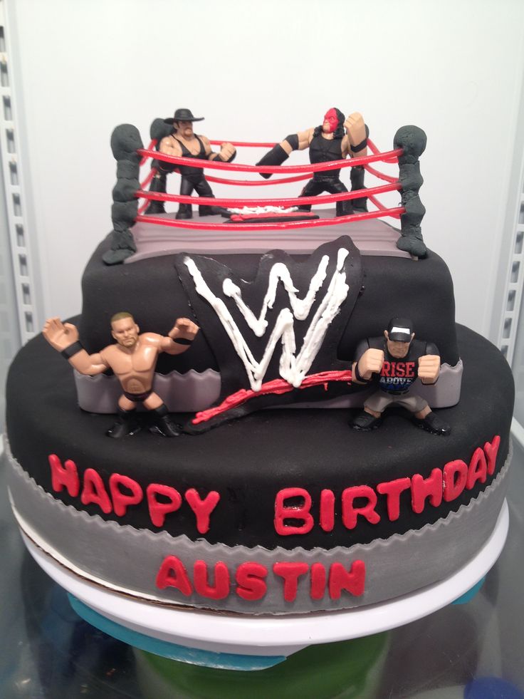 WWE Wrestling Birthday Cake Ideas