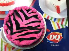 10 Photos of DQ Birthday Cakes Zebra