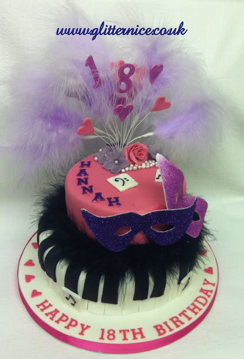 2 Tier 18th Birthday Cake