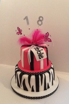 2 Tier 18th Birthday Party Cakes