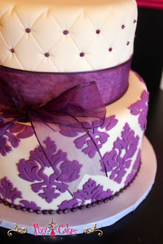 6 Photos of With Purple Fondant Birthday Cakes