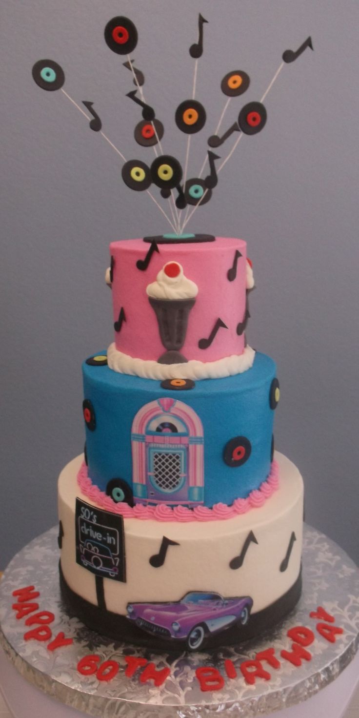 50s Birthday Cake