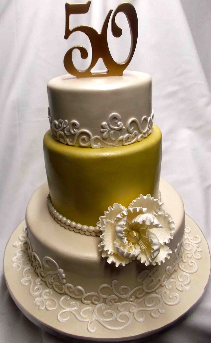 50th Wedding Anniversary Cake Ideas