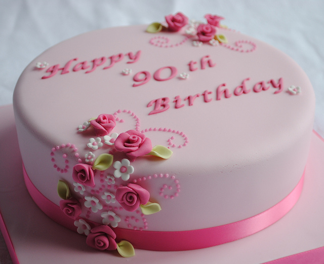 90th Birthday Cake