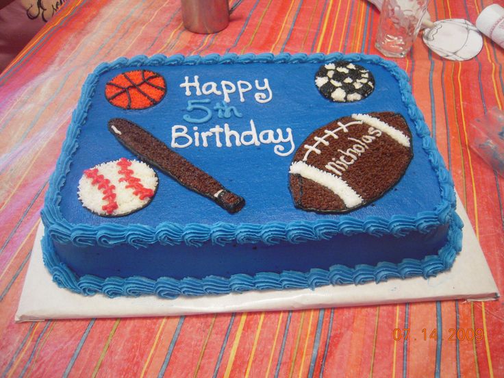 All Sports Birthday Cakes