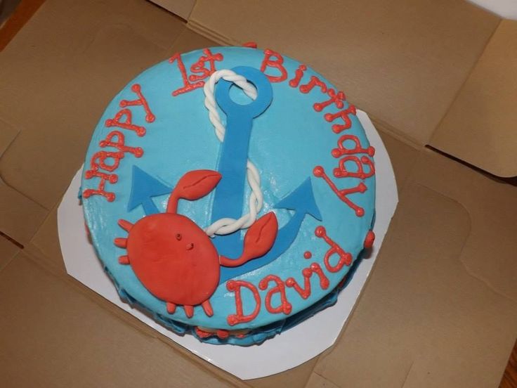 Anchor Birthday Cake